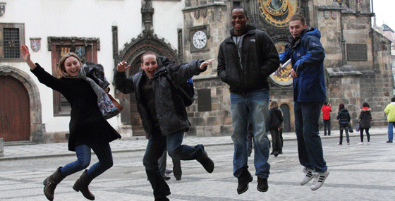 U-M students in Prague, Czech Republic