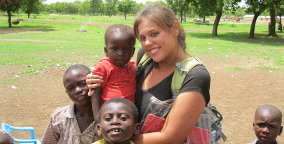 LSA student participating in Global Course Connections in Ghana