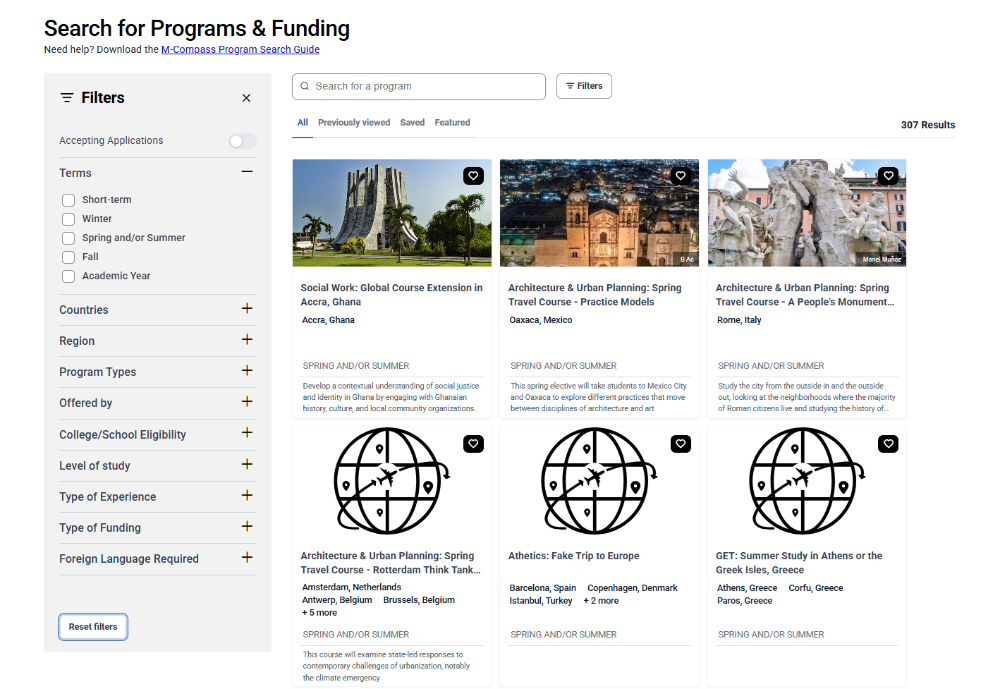 Search for Programs & Funding